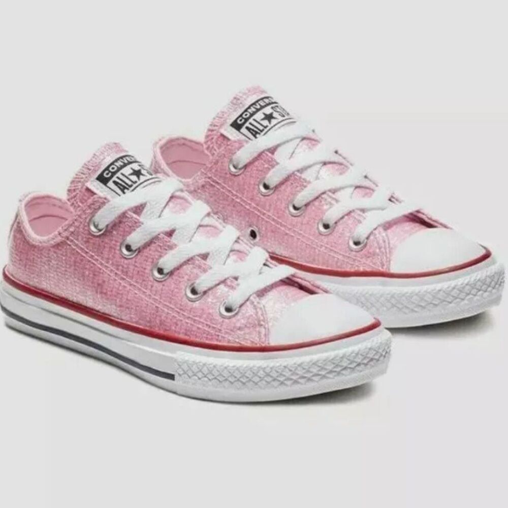Converse Chuck Taylor AS Low Top Pink size 4 sparkly